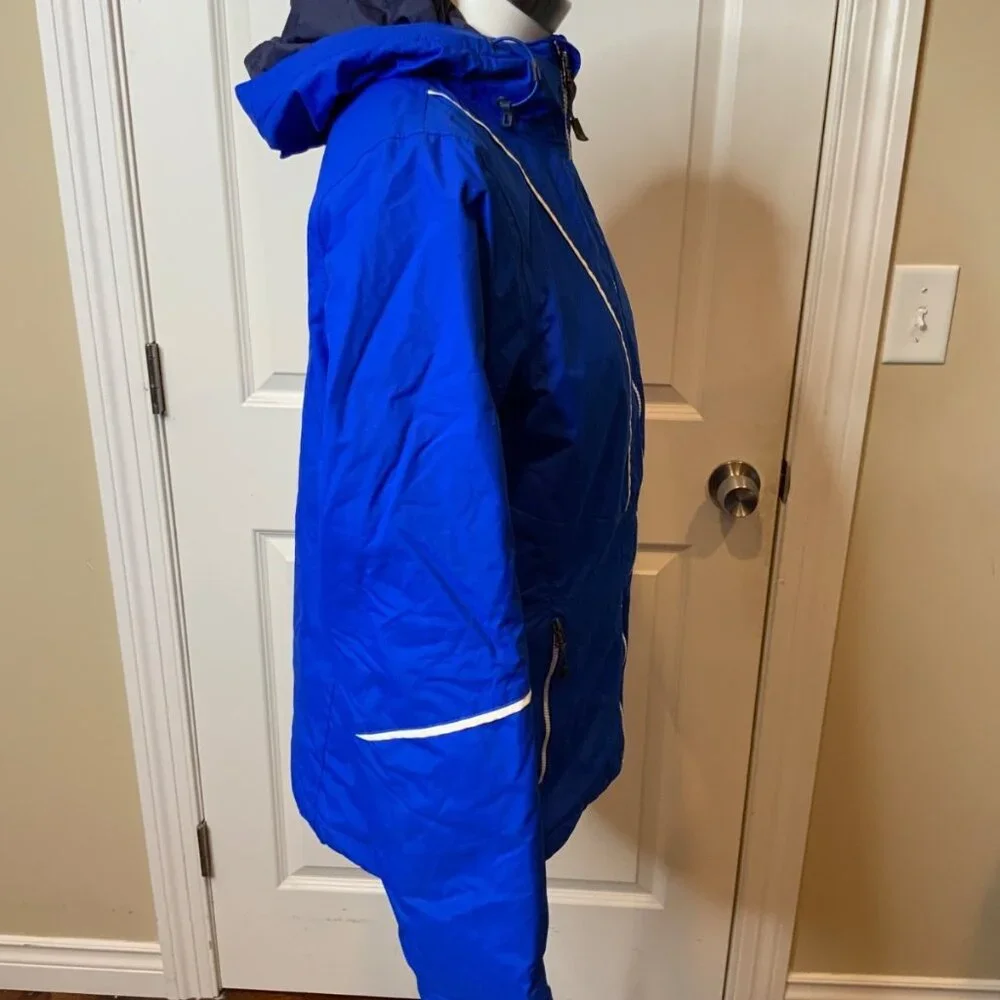Columbia Royal Blue Thermal Coil Hooded Winter Jacket, Size M